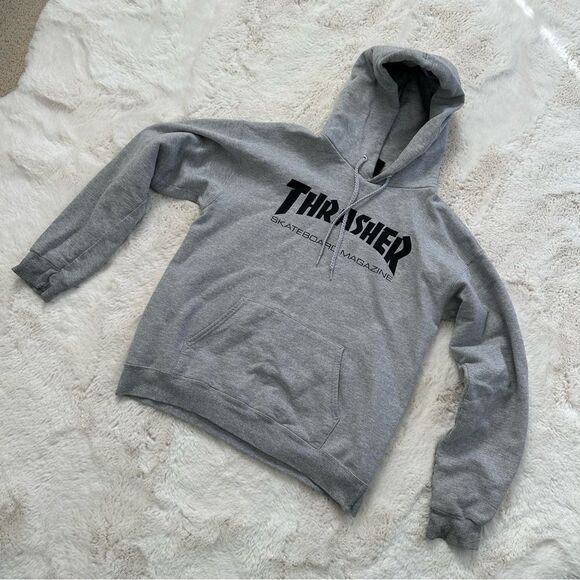 Thrasher gray skater hoodie - Picture 1 of 14